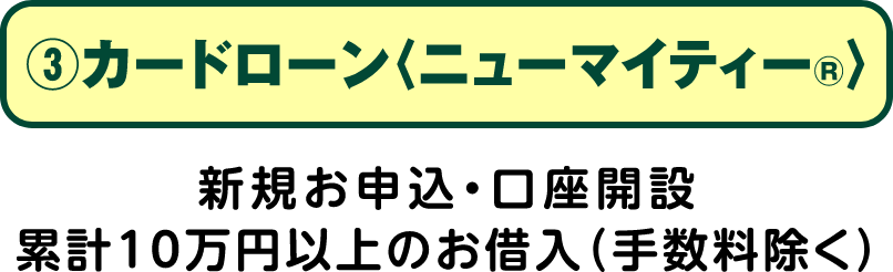 カードローン＜ニューマイティー®＞