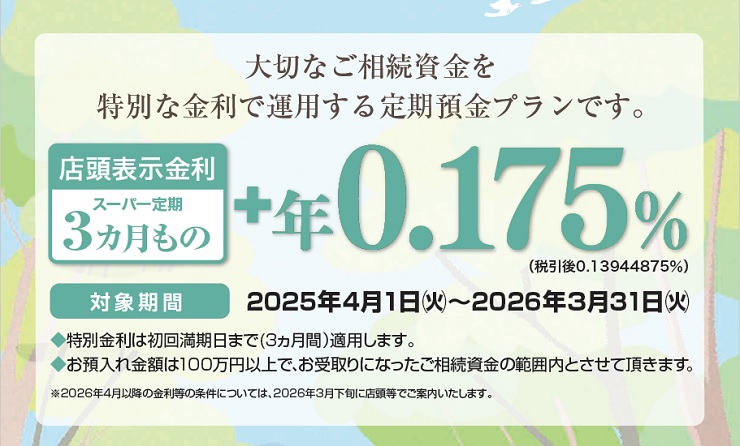 相続定期預金プラン